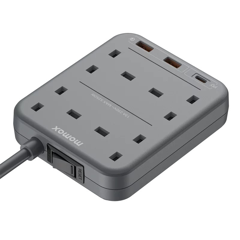 MOMAX ONEPLUG PD20W 2A1C 4位拖板 US3