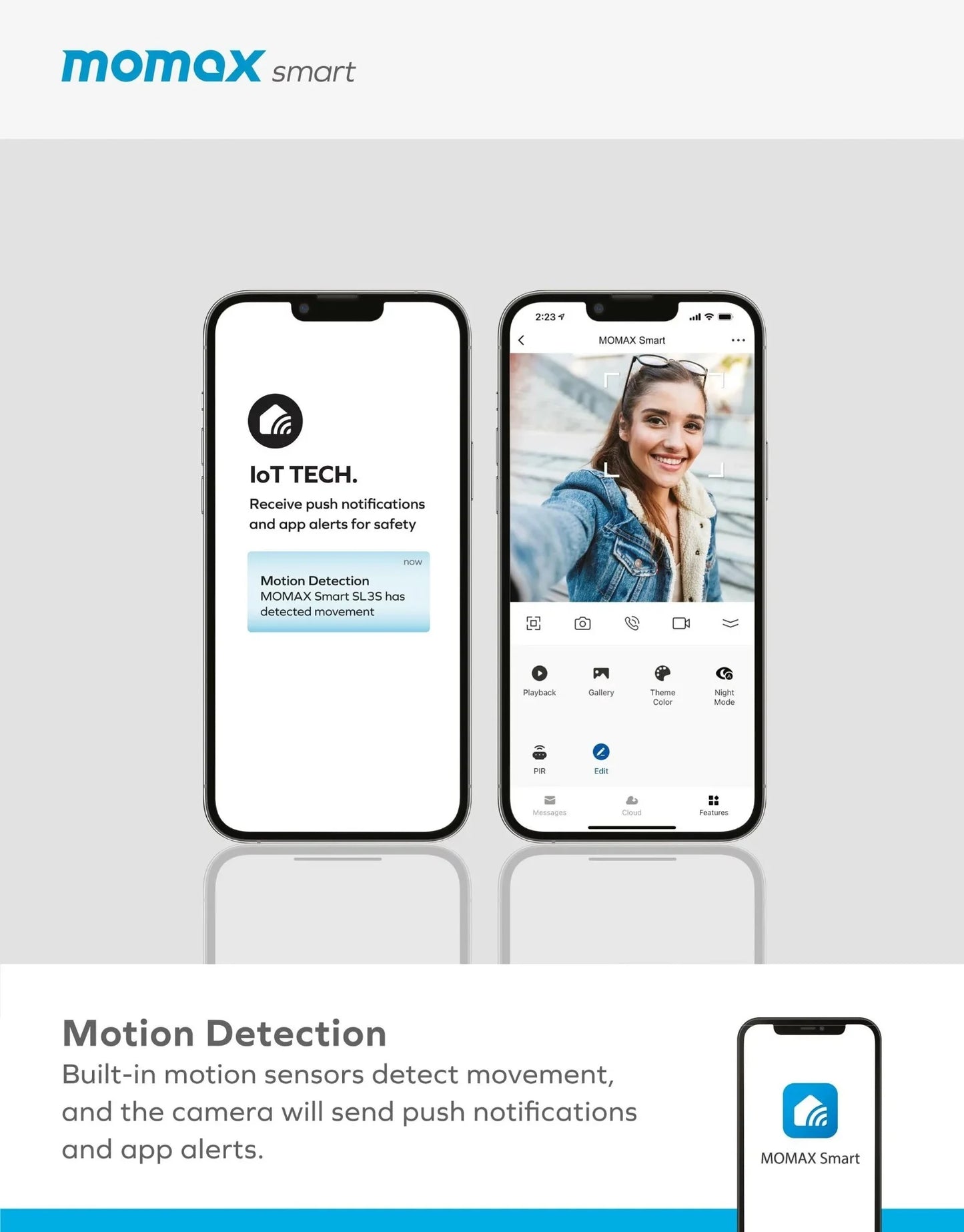 MOMAX Smart Bell IoT 智能視像門鈴 SL3SW