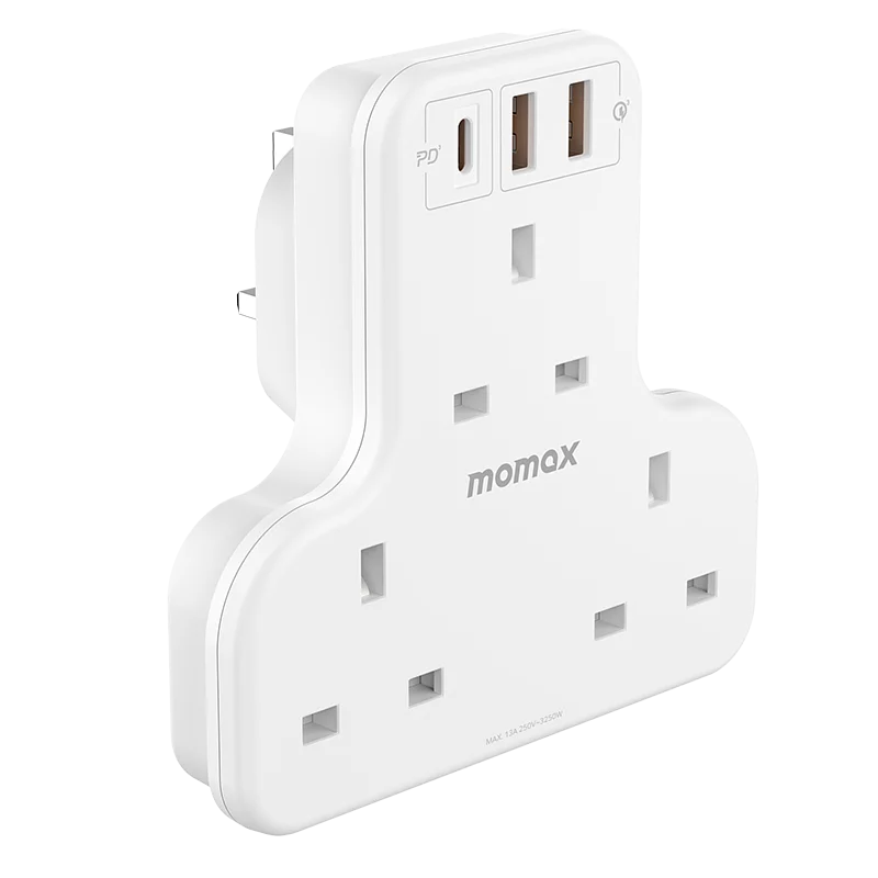 MOMAX ONEPLUG PD20W 2A1C 3位T型插座 US6