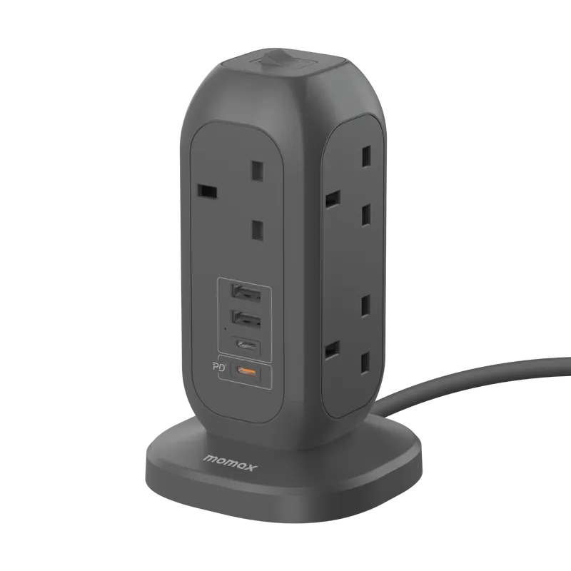 MOMAX ONEPLUG PD20W 2A2C 7位拖板 US18