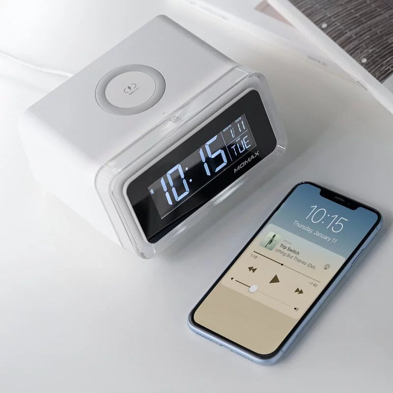 MOMAX Q.Clock2 無線充電子鬧鐘 QC2UKW