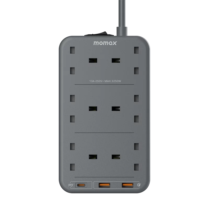 MOMAX ONEPLUG PD20W 2A1C 6位拖板 US12