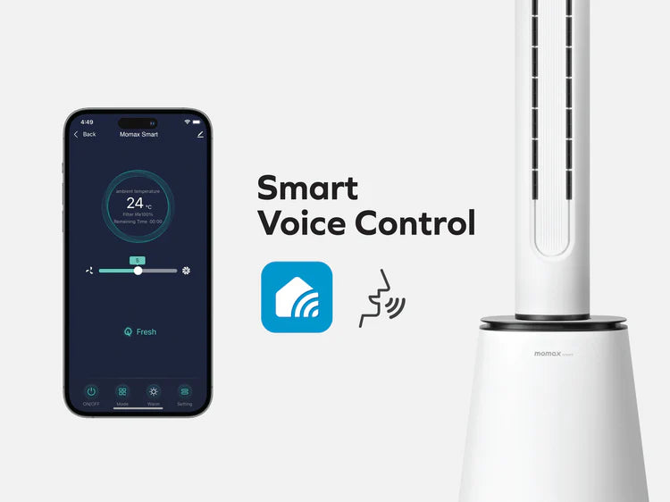 MOMAX Air Pure Duo IoT 紫外線冷暖淨化風扇 AP16SUKW