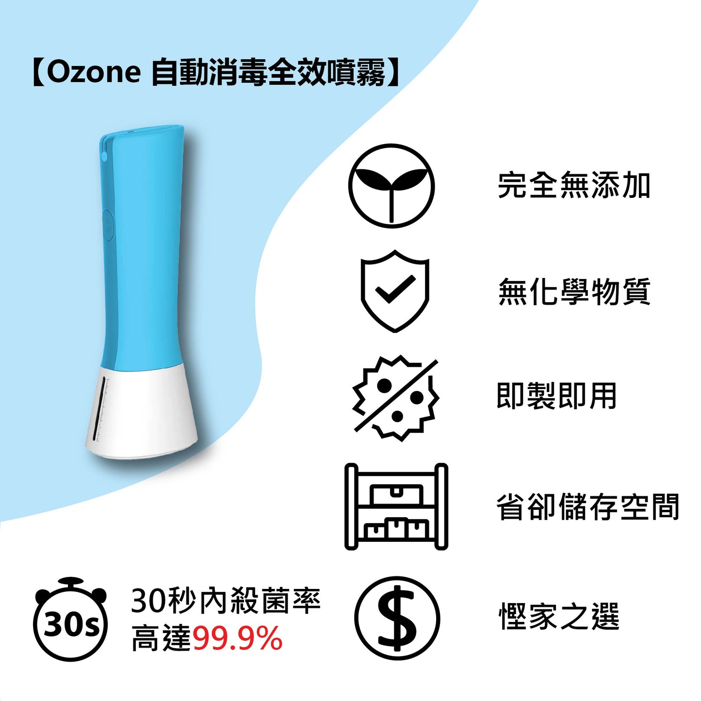 1年保養｜電動自製消毒液噴霧