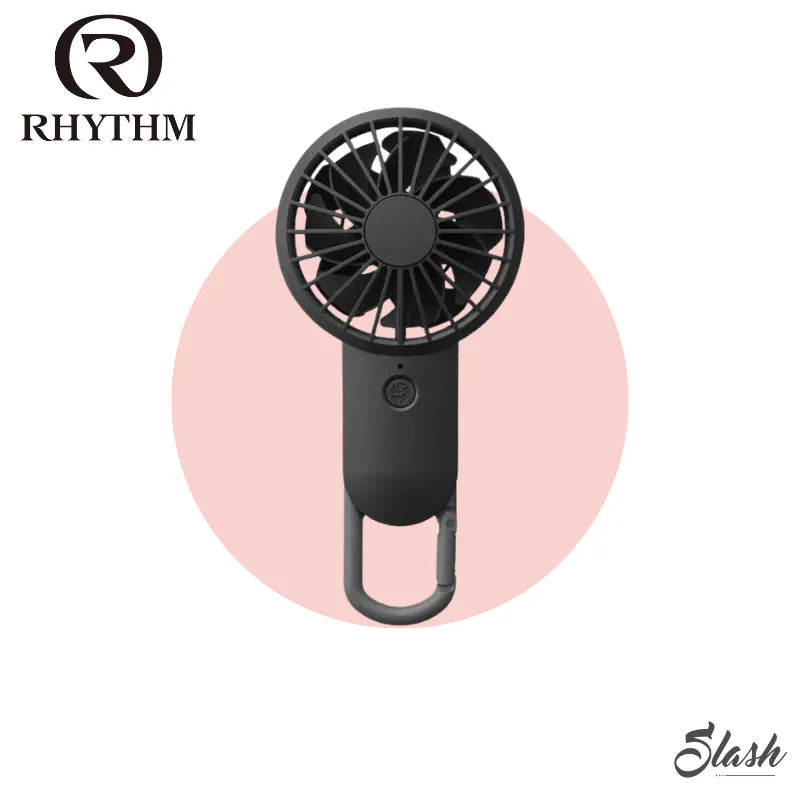 日本 Rhythm Silky wind mobile 2 勾掛式雙葉手提風扇