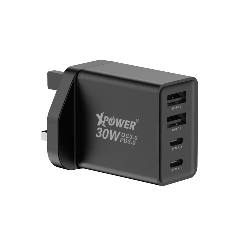 XPower WC30 30W市上最小4輸出PD 3.0迷你快充充電器