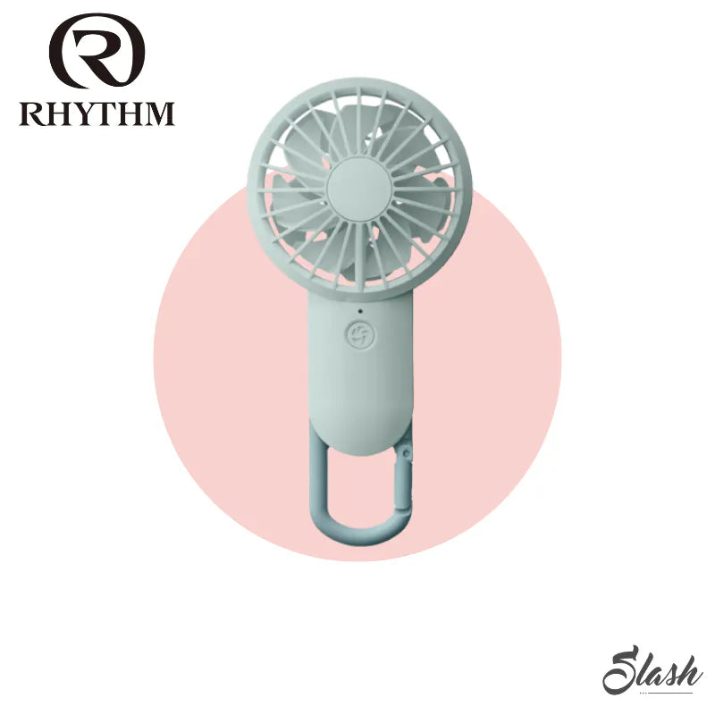 日本 Rhythm Silky wind mobile 2 勾掛式雙葉手提風扇