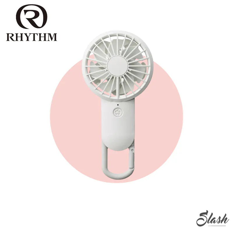 日本 Rhythm Silky wind mobile 2 勾掛式雙葉手提風扇